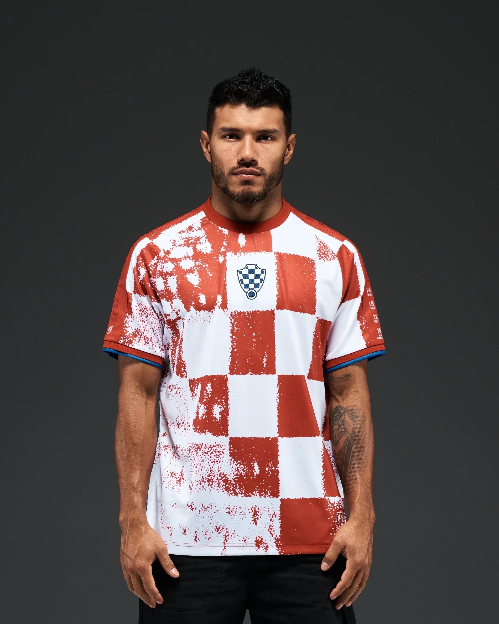 Croatia Heritage Jersey Mesh Half Time Gameday Shirt Soccer Fan Shirt