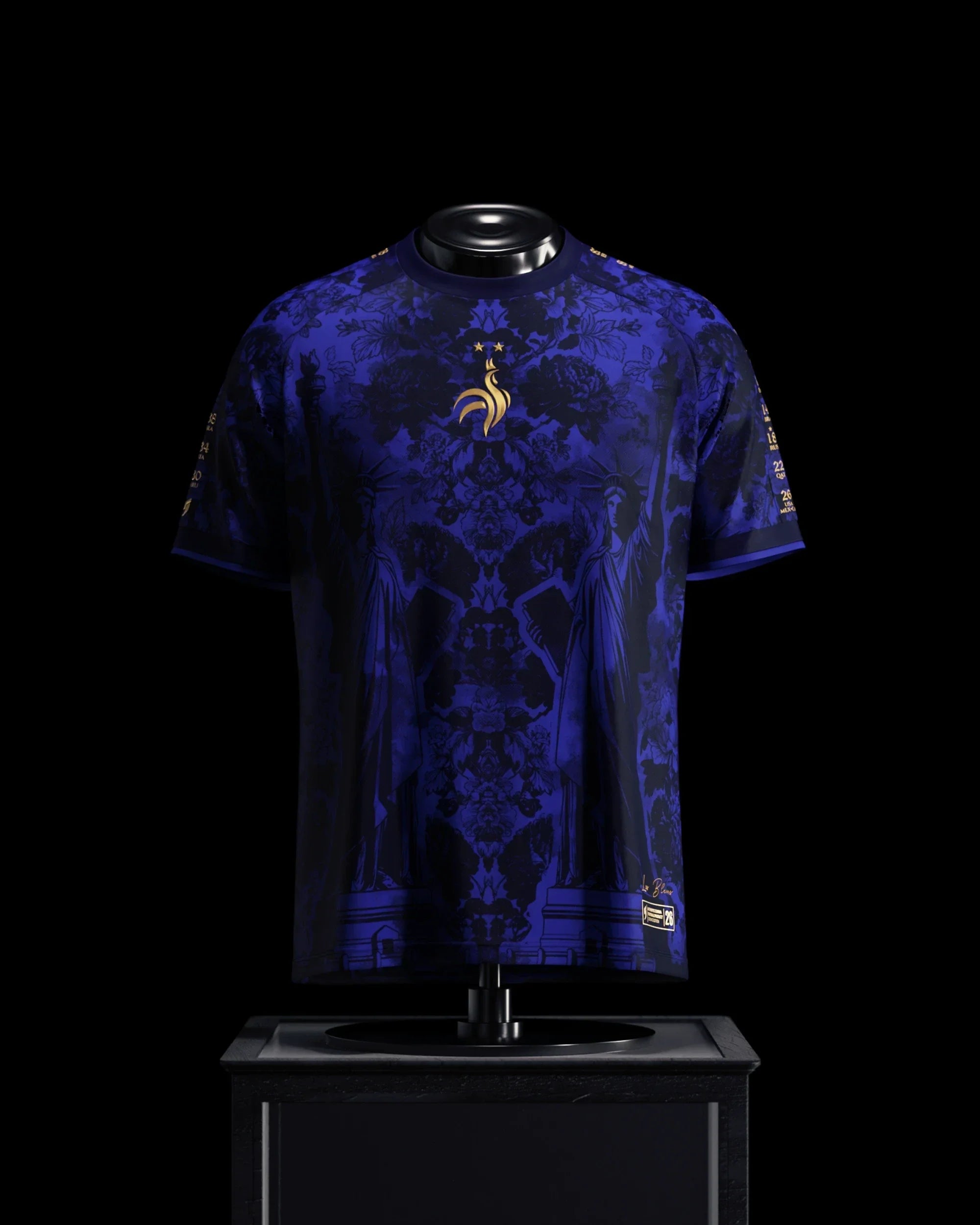 France 'Liberty' Jersey Polyester Soccer Champion Shirt Soccer Fan Gift