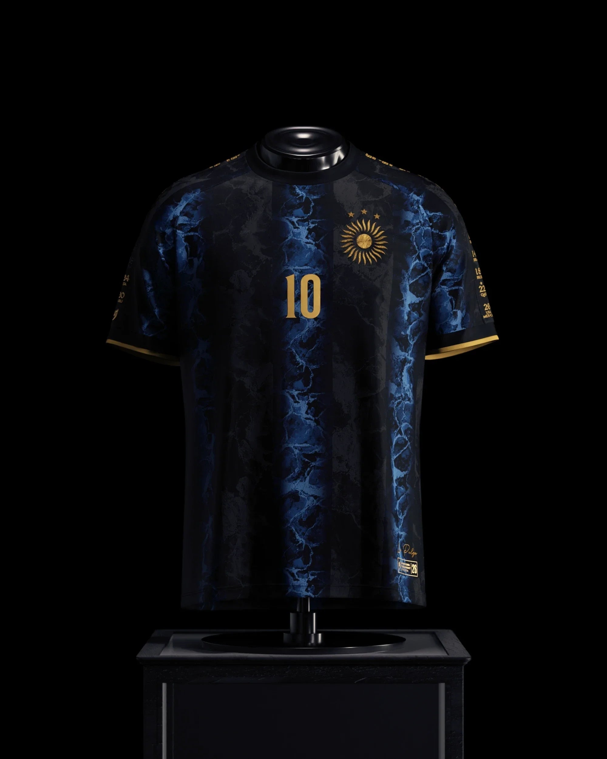 La Pulga 'Glacier' Jersey Polyester Football Champion Shirt Soccer Fan Gift