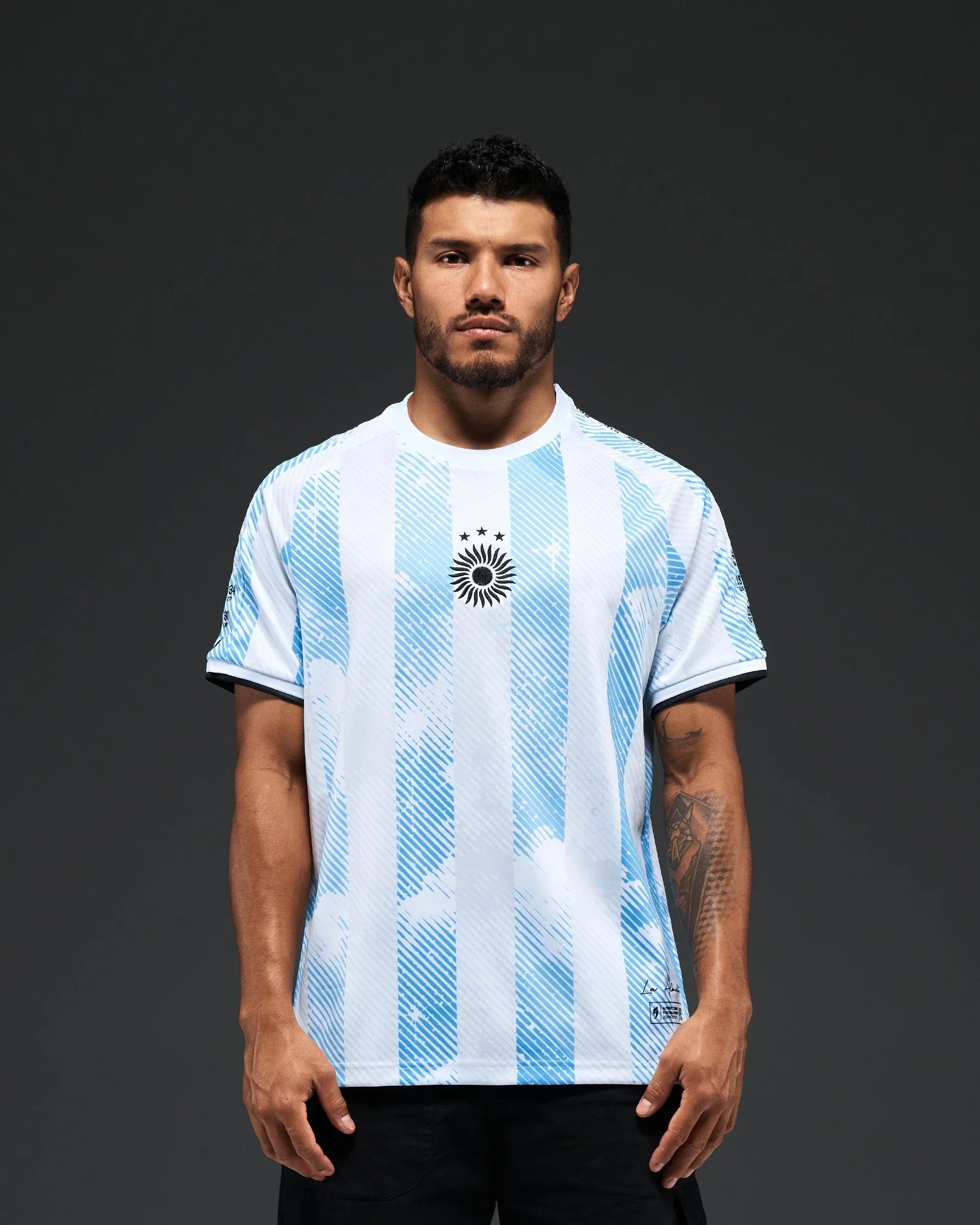 Argentina Heritage Jersey Mesh Half Time Gameday Shirt Soccer Dad Shirt