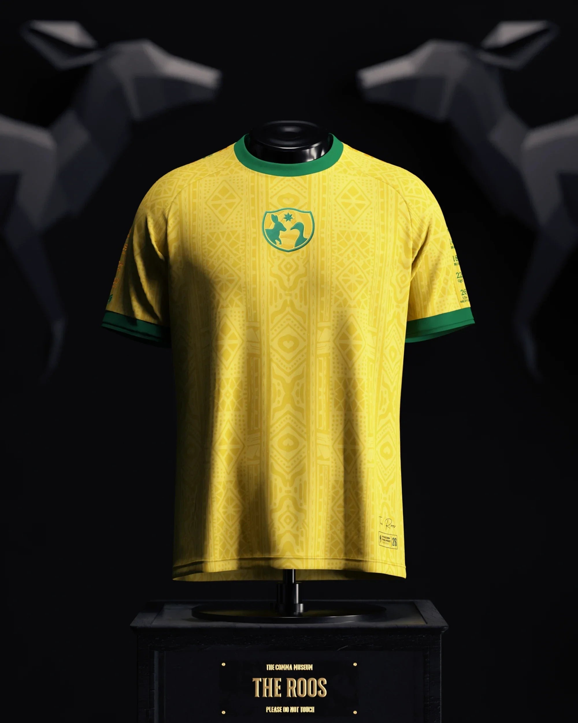 Australia Heritage Jersey Mesh Half Time Gameday Shirt Soccer Fan Shirt