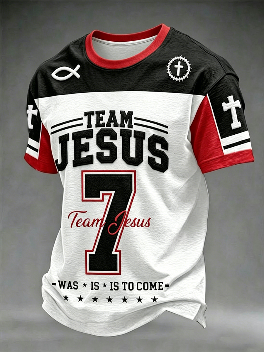 Team Jesus 7 Christian Short Sleeve T Shirt Gift For Men