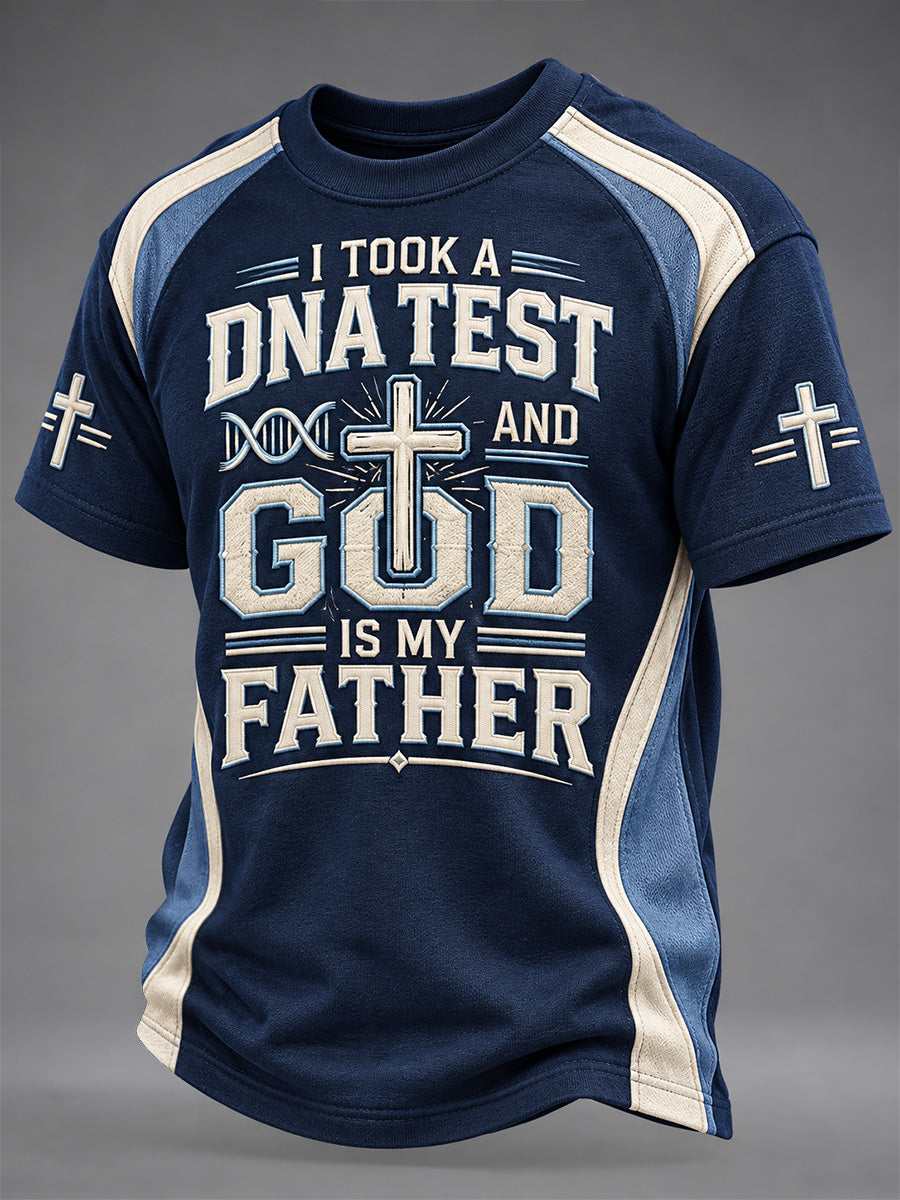 I Took a DNA Test God Is My Father Christian T Shirt Gift For Men