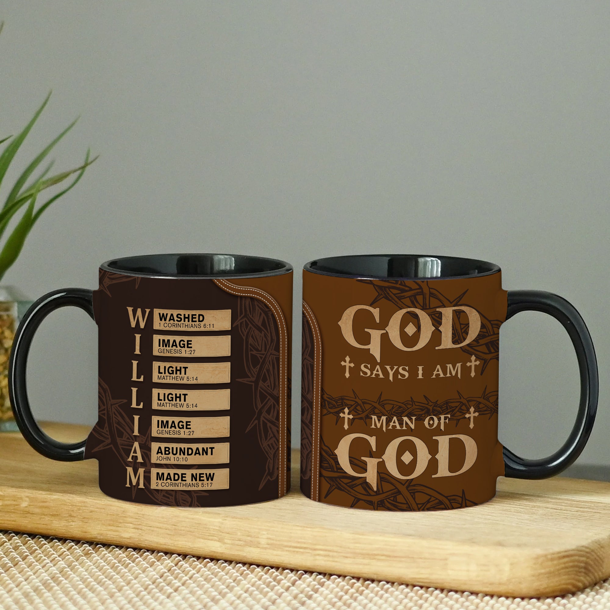 Man Of God Classic Mug, Christian Coffee Cups, Christian Gifts For Men