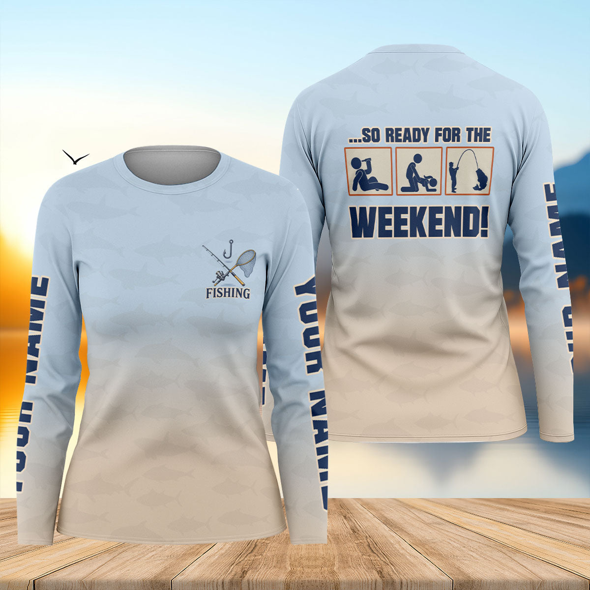 So Ready For The Weekend Fishing UPF Shirt, Womens Fishing Apparel, Fishing Sun Shirt