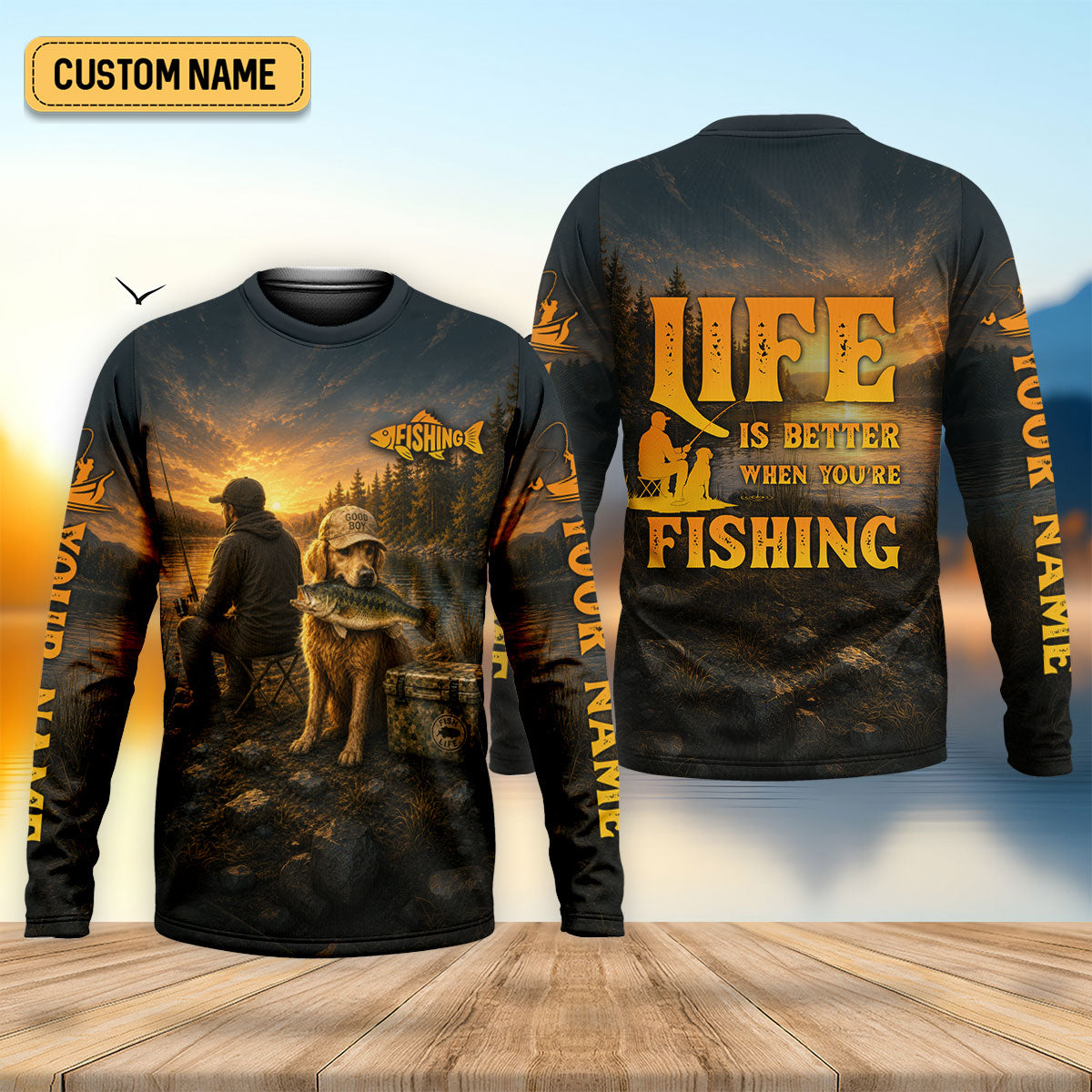 Life Is Better When You're Fishing UPF Shirt, Fishing Shirts For Men, Fishing Apparel