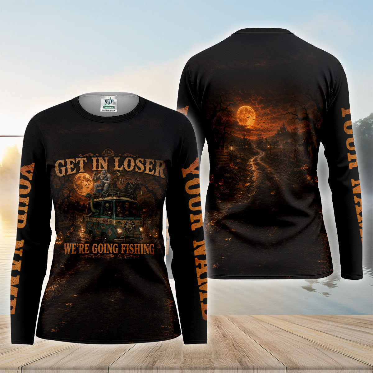 Get In Loser Were Going Fishing Halloween UPF Shirt, Funny Fishing Shirt, Womens Shirt