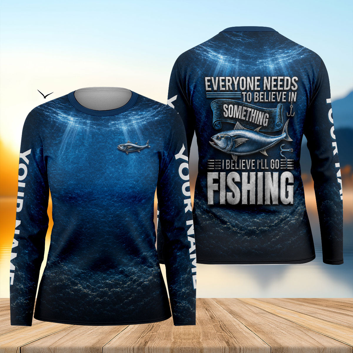 I Believe I'll Go Fishing UPF Shirt, Performance Fishing Shirt, Womens Fishing Shirts