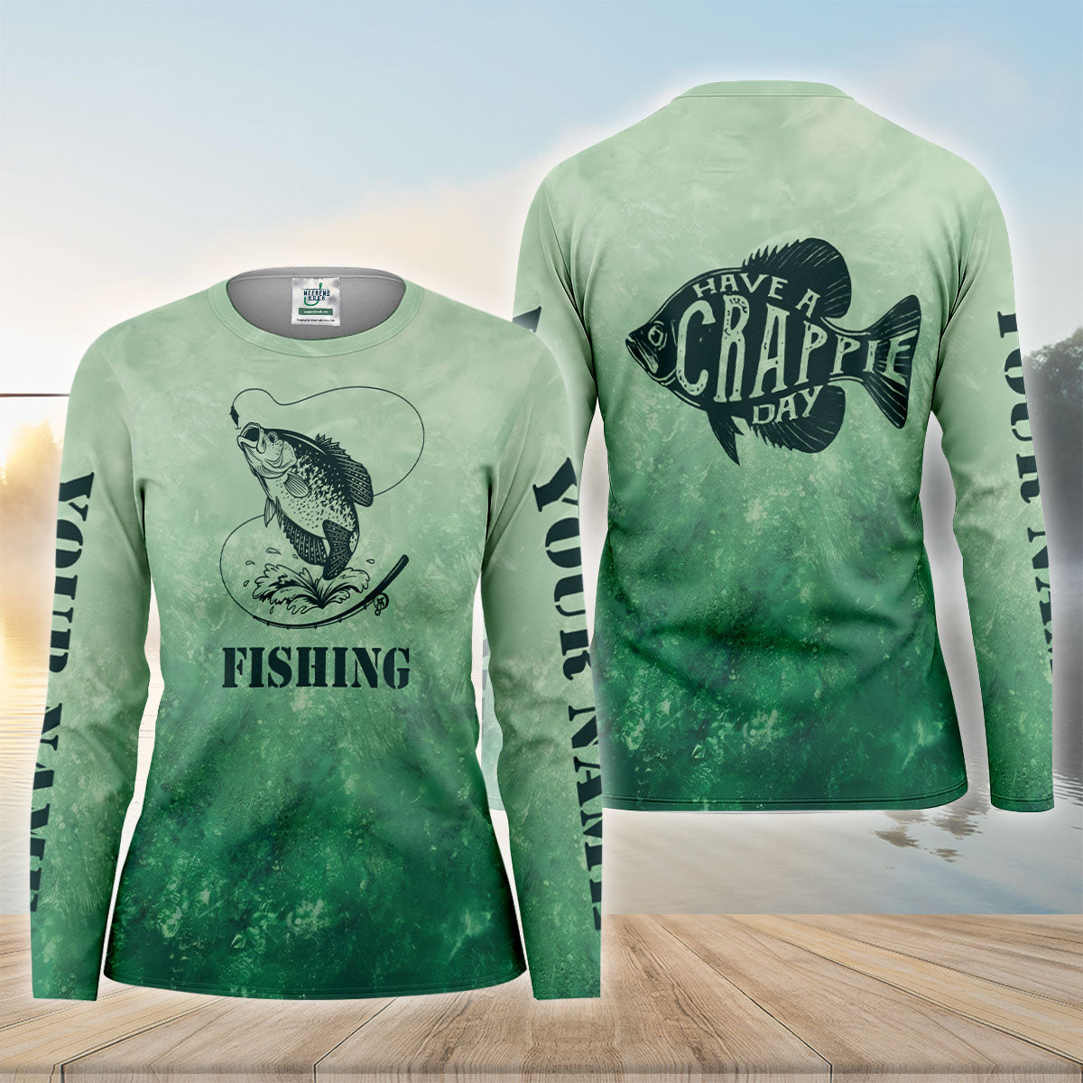 Have A Crappie Day Fishing UPF Shirt, Performance Fishing Shirt, Fishing Shirts For Women