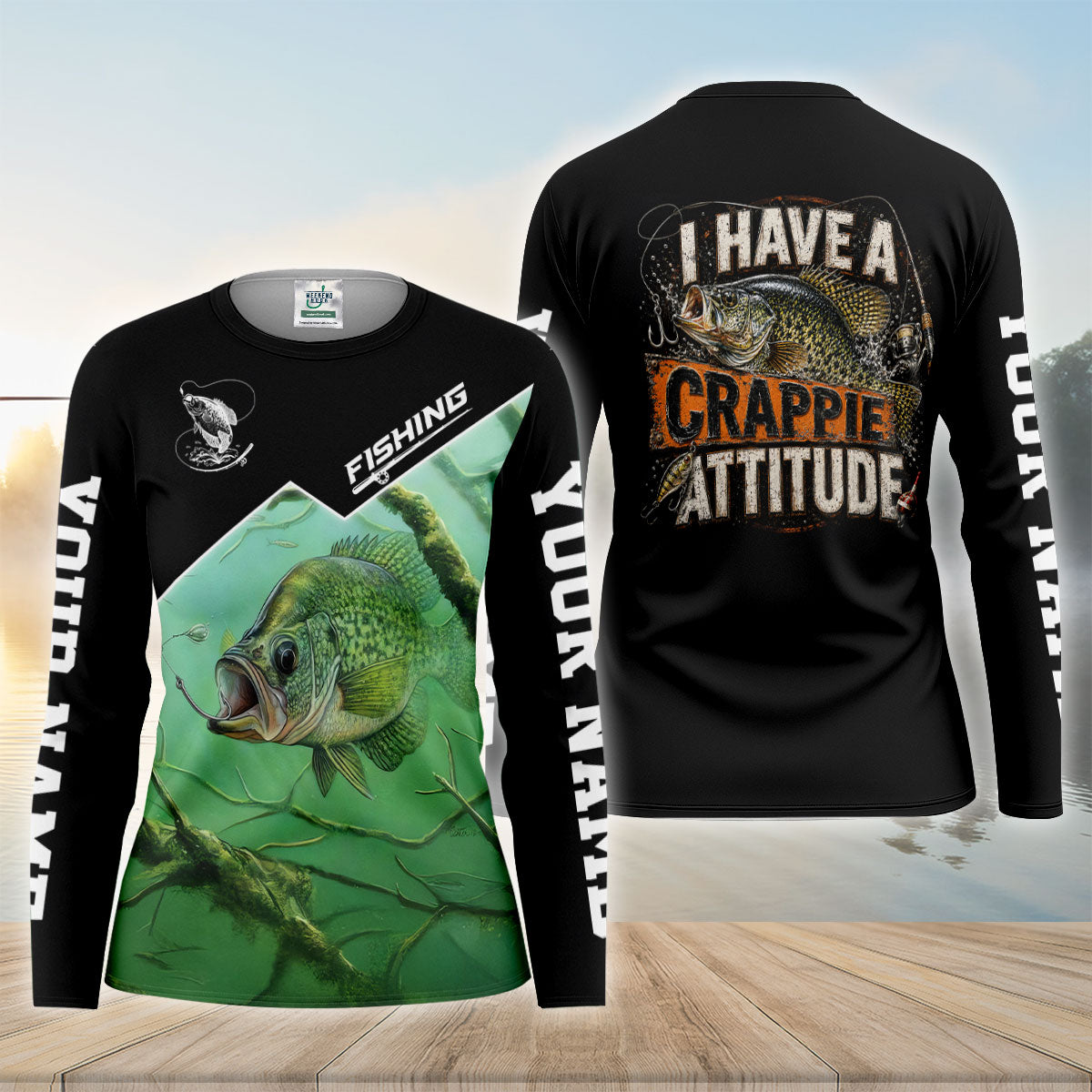 I Have A Crappie Attitude UPF Shirt, Performance Fishing Shirt, Fishing Shirts For Women