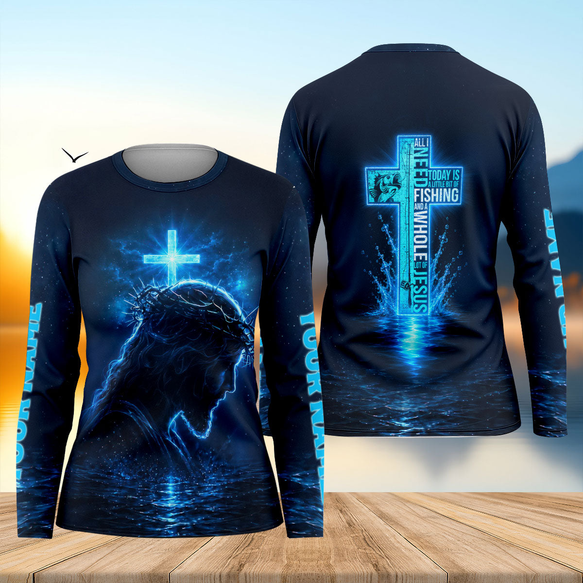 All I Need Today Is Fishing And Jesus UPF Shirt, Fishing Shirts, Womens Fishing Apparel