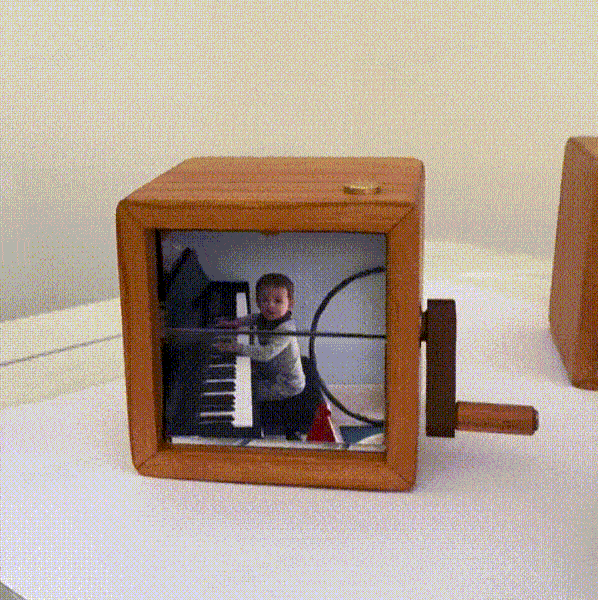 Personalized Gift Frame Custom Flipbook Photo Frame With Light Hand Cranked Animation B 641569