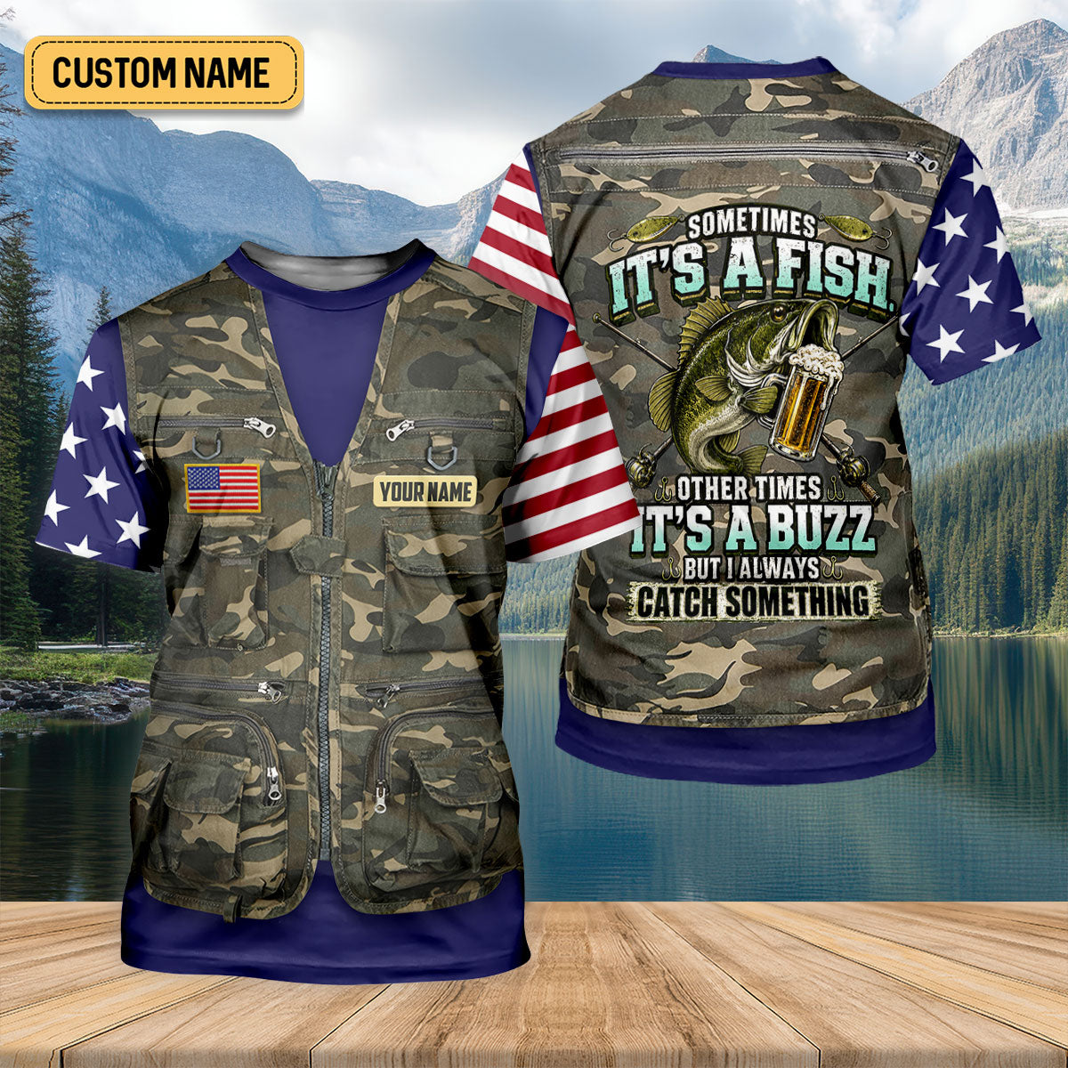 Sometimes Its A Fish Custom Vest Print UPF Shirt, Womens Fishing Shirts, Fish Shirt