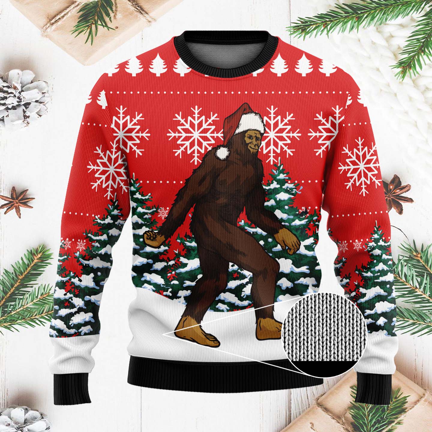 Bigfoot Funny Christmas Ugly Sweater, Ugly Christmas Sweater, Christmas Gifts