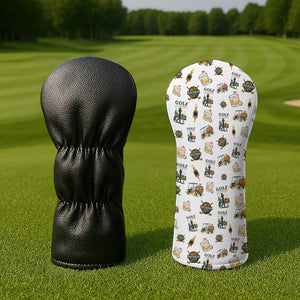 Bourbon And Golf Vintage Golf Head Cover - Funny Golf Gift - View 4