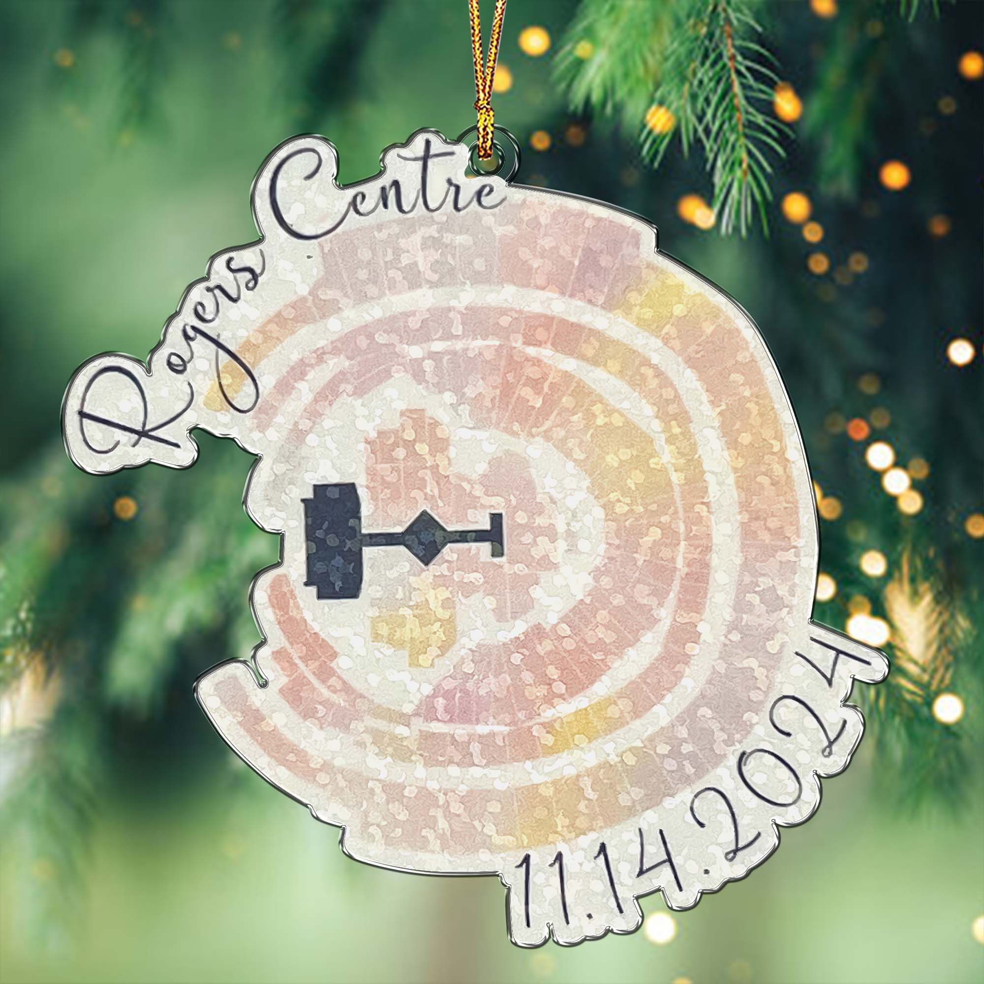 The Eras Tour Stadiums Christmas Acrylic Ornament, Swiftie Ornament, Gift For Swifties