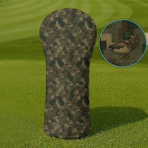 Mallard Duck Green Camo Golf Head Cover For Men