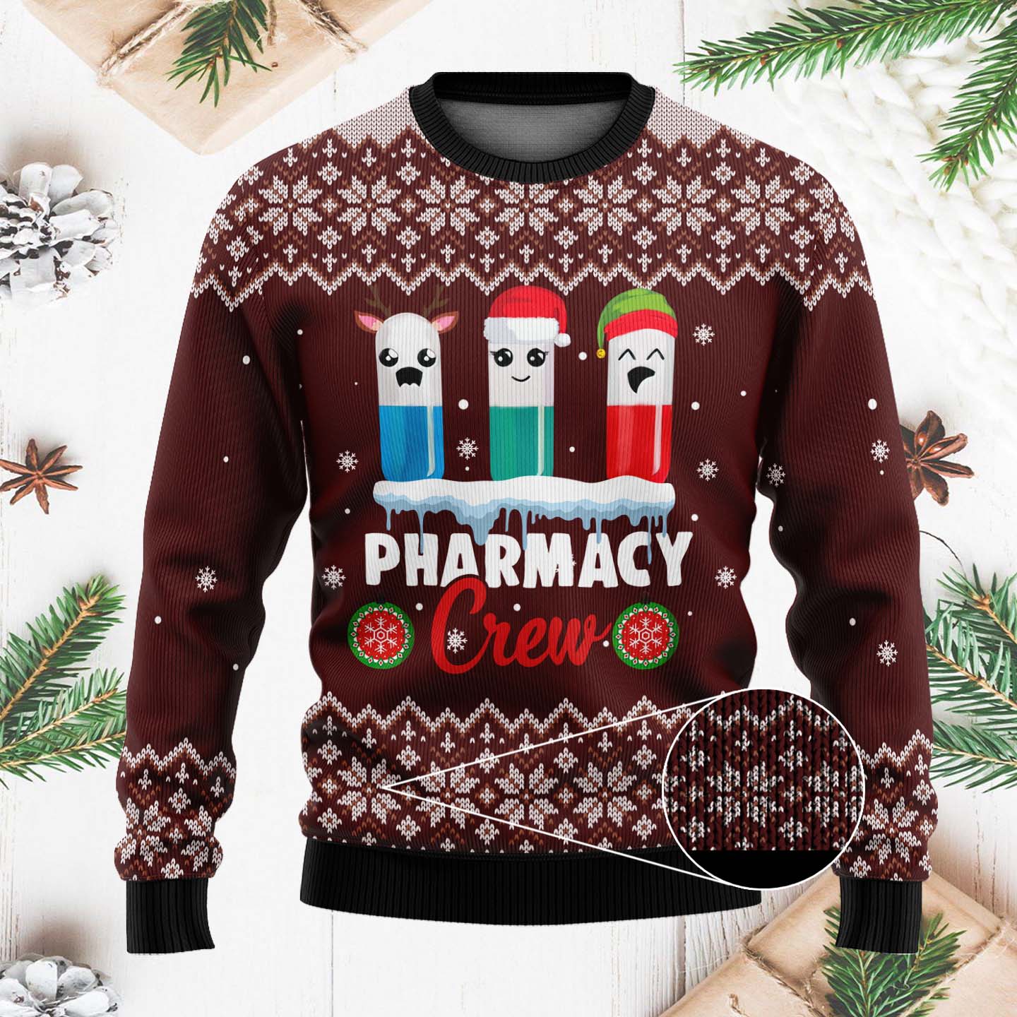 Christmas Pharmacy Crew Funny Christmas Ugly Sweater, Christmas Gifts