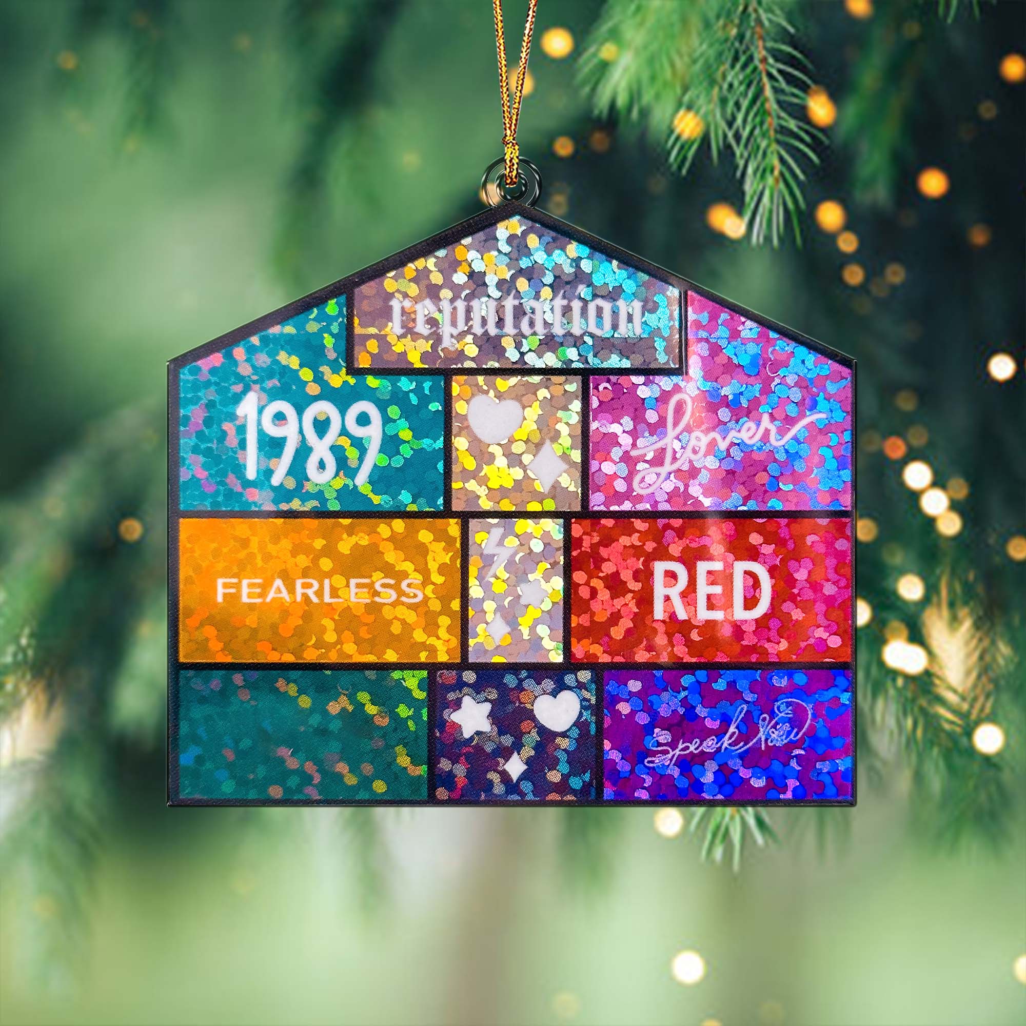 Lover House Christmas Acrylic Ornament, Swiftie Ornament, Gifts For Swifties