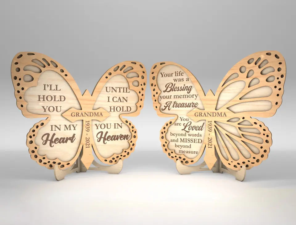 Personalized Grandma Memorial Sign, Butterfly Memorial Sign, Loss Of Loved One