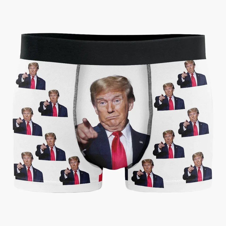 Trump2024 US Election Boxer Briefs, Funny Mens Underwear, Men's Boxers, Trump Gifts