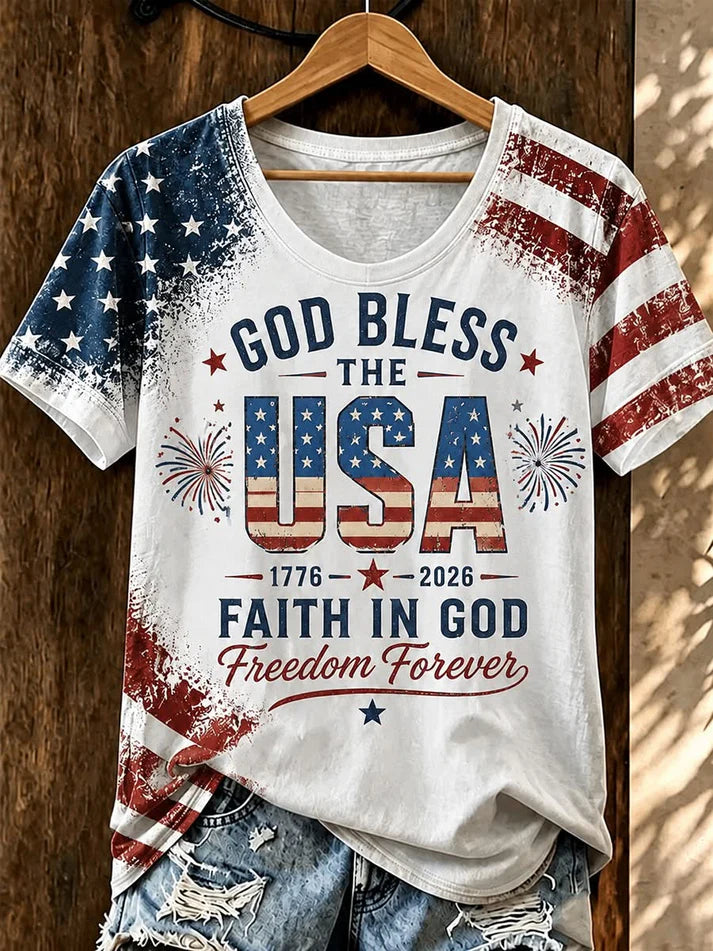 God Bless The USA 250 Years T-Shirt, USA 250th Anniversary Shirt, 4th Of July Shirt