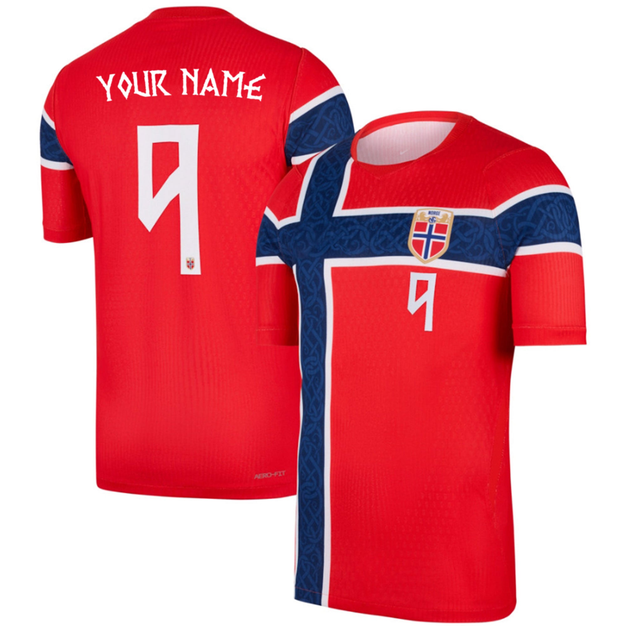 Nordic Flag Red Cross Fan Jersey, Norway World Football Champion Soccer Shirt, Soccer Fan Gift