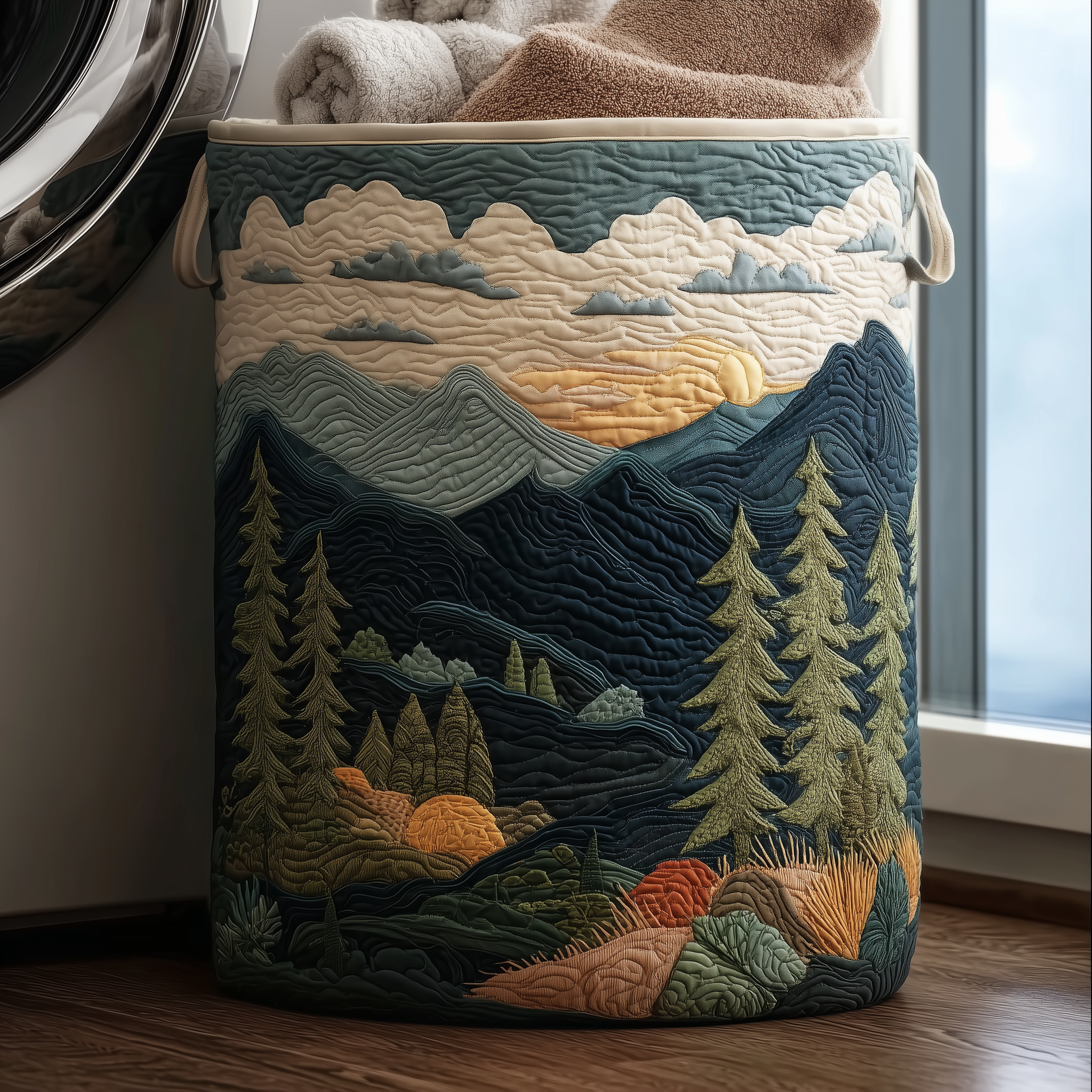 Alpine Glow Laundry Basket Laundry Gifts, Housewarming Gift Ideas, Mother's Day Gifts