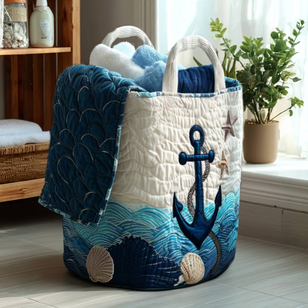 Anchor Away Laundry Basket Laundry Gifts, Housewarming Gift Ideas, Mother's Day Gifts