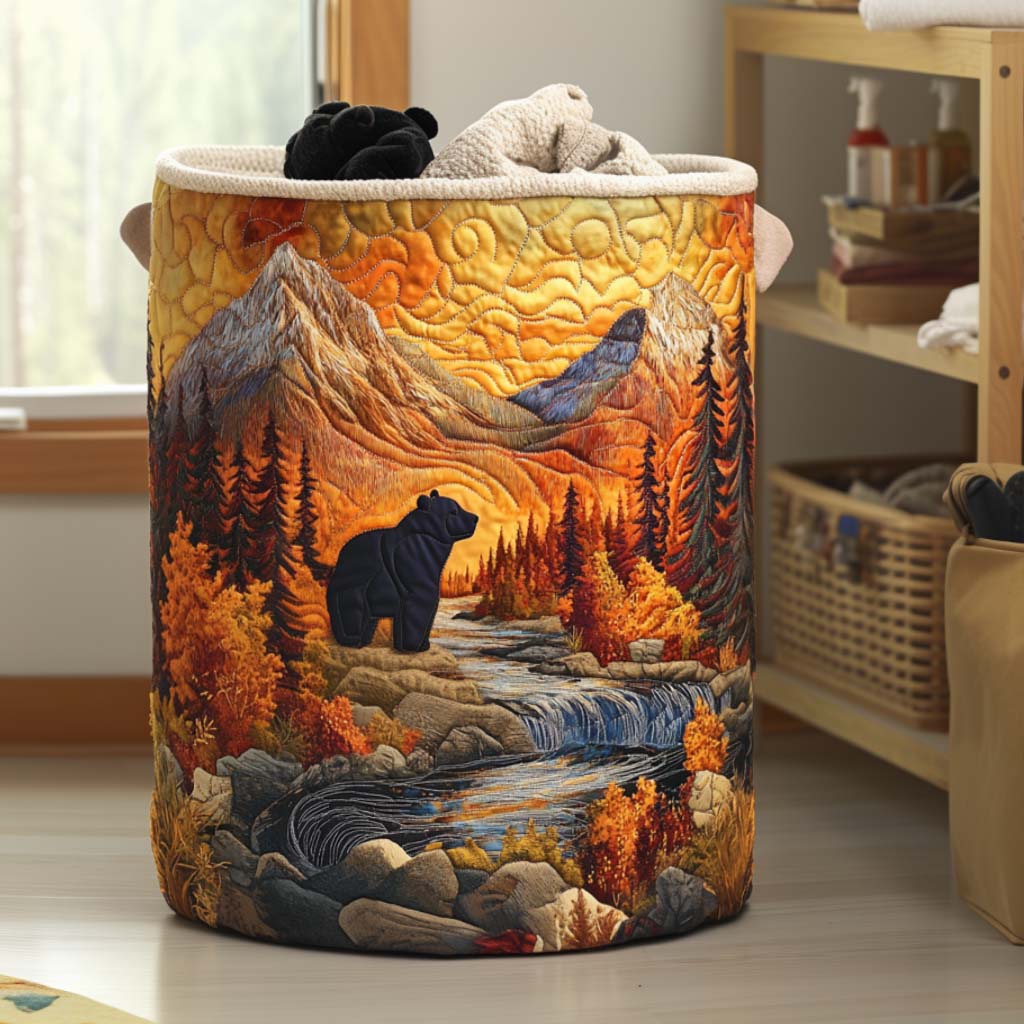 Autumn Bear Charm Laundry Basket Laundry Gifts, Housewarming Gift Ideas, Mother's Day Gifts
