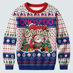 Ugly Christmas Sweater Santa Golf Balls, Ugly Sweater Party, Funny Christmas Outfit