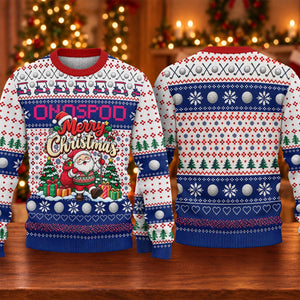 Ugly Christmas Sweater Santa Golf Balls, Ugly Sweater Party, Funny Christmas Outfit