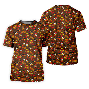 Turkey Squadgiving Thanksgiving Golf Shirt, Womens Golf Tops, Womens Golf Apparel