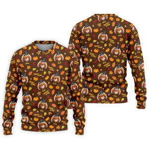 Pilgrimgiving Thanksgiving Golf Shirt, Golf Shirts For Men, Funny Mens Golf Shirts