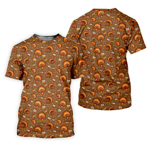 Feathergiving Thanksgiving Golf Shirt, Mens Golf Apparel, Funny Mens Golf Shirts