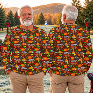Ugly Christmas Sweater Thanksgiving Oh Snap, Ugly Sweater Party, Christmas Golf Gift