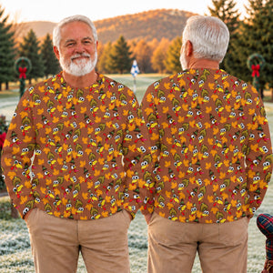 Ugly Christmas Sweater Thanksgiving Leaves, Ugly Sweater Party, Holiday Party Sweater