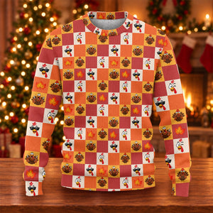 Ugly Christmas Sweater Thanksgiving Checker, Ugly Sweater Party, Funny Xmas Gift