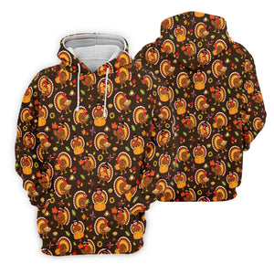 Thanksgiving Turkey Medallion Golf Shirt, Mens Golf Polo, Funny Mens Golf Shirts