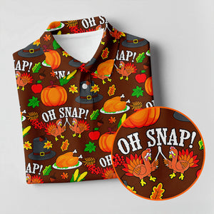 Thanksgiving Oh Snap Pumpkin Golf Shirt, Ladies Golf Shirts, Womens Golf Apparel