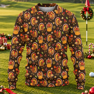 Ugly Christmas Sweater Thanksgiving Turkey Ring, Ugly Sweater Party, Golf Lover Gifts