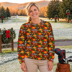 Ugly Christmas Sweater Thanksgiving Oh Snap, Ugly Sweater Party, Christmas Golf Gift