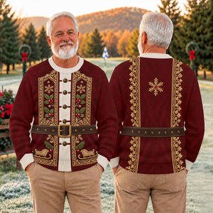 Ugly Christmas Sweater Vintage Tapestry, Ugly Sweater Party, Christmas Golf Gift