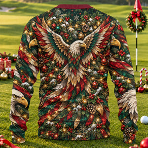 Ugly Christmas Sweater Eagle Pattern, Ugly Sweater Party, Christmas Party Outfit