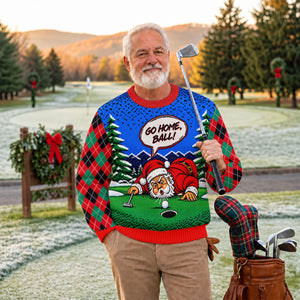 Go Home Ball Santa Putting Ugly Christmas Sweater, Funny Xmas Gift, Christmas Gifts
