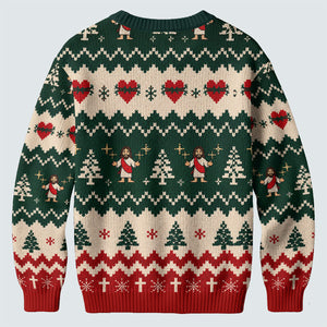 Jesus Savior Golf Therapy Ugly Christmas Sweater, Ugly Sweater Party, Funny Xmas Gift