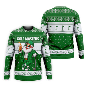 Green Jacket Santa Beer Christmas Golf Shirt, Golf Shirts For Men, Golf Polo For Men