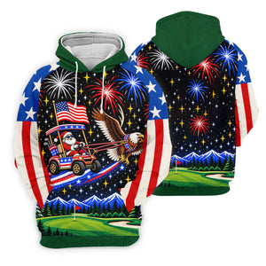 Eagle Santa Golf Cart Christmas Golf Shirt, Ladies Golf Shirts, Golf Shirts For Women