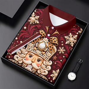 Pearl Nutcracker Christmas Golf Shirt, Womens Golf Apparel, Golf Shirts For Women