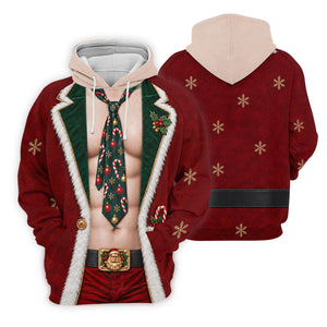 Santa Suit Tie Six Pack Christmas Golf Shirt, Womens Golf Shirts, Womens Golf Apparel